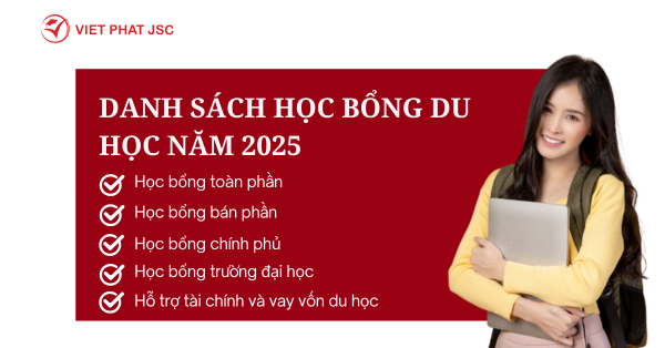 Danh sách học bổng du học