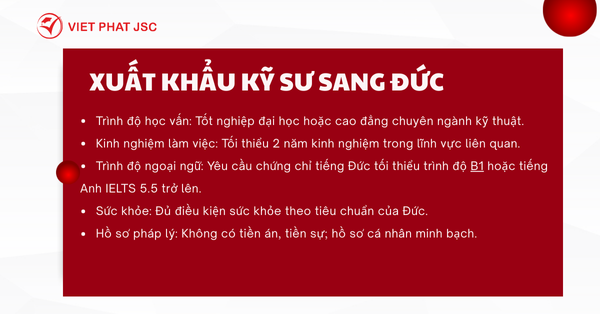 XUẤT KHẨU KỸ SƯ SANG ĐỨC