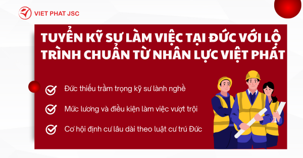TUYỂN KỸ SƯ LÀM VIỆC TẠI ĐỨC