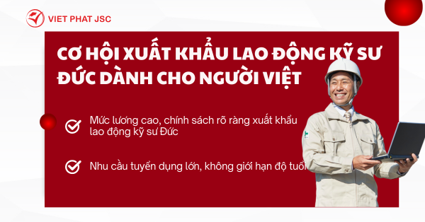 CƠ HỘI XUẤT KHẨU LAO ĐỘNG KỸ SƯ ĐỨC