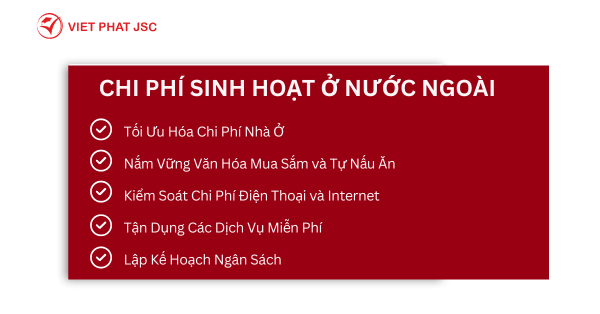 CHI PHÍ SINH HOẠT Ở NƯỚC NGOÀI