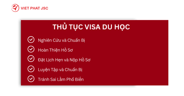 THỦ TỤC VISA DU HỌC