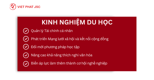 KINH NGHIỆM DU HỌC