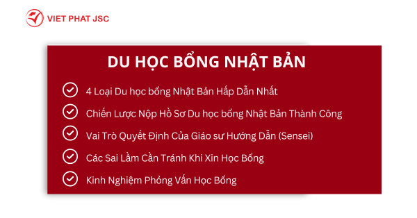 DU HỌC BỔNG NHẬT BẢN