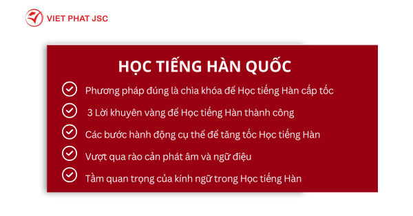 HỌC TIẾNG HÀN