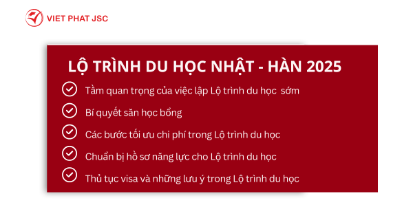 LỘ TRÌNH DU HỌC NHẬT HÀN