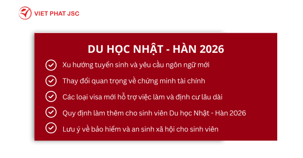 DU HỌC NHẬT - HÀN 2026
